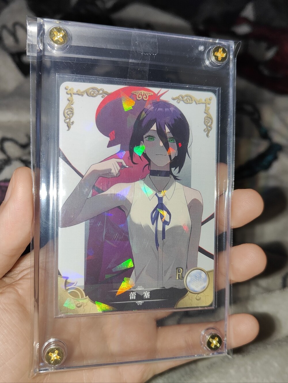Reze Chainsaw Man Cracked Ice holo Encased Goddess Story Anime Chinese